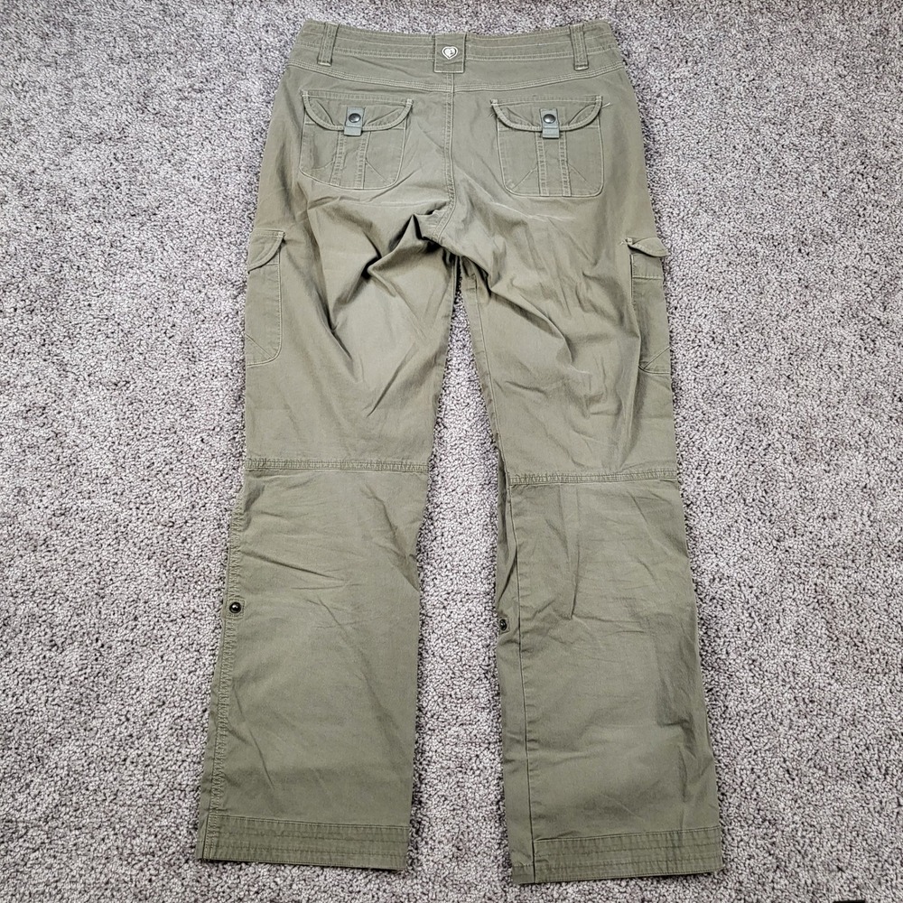 KÜHL Womens Splash Roll-Up Cargo Pants Vintage Patina Dye Olive Green Size 8 Reg - Picture 2 of 10